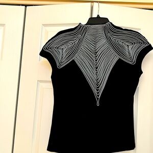 Black and white top from Grazie